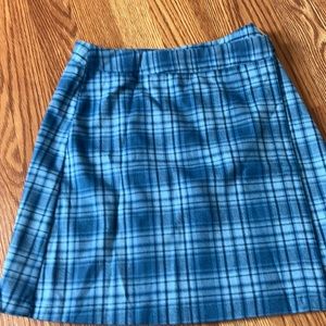 Brandy Melville plaid blue skirt.